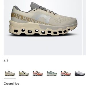 Men's On Cloudmonster 2 Cream/Ice Athletic Shoes 12.5